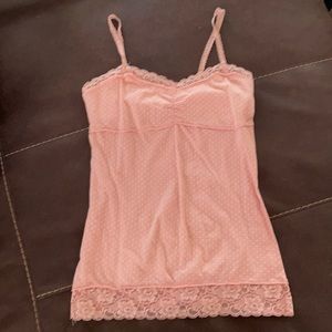Adorable Pink Polka Dot Tank Top